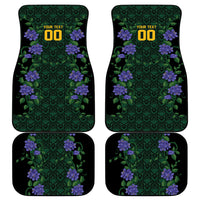 Custom Women’s Cricket Jamaica Floral Series Car Mats Lignum Vitae Hummingbirds Geometric Ethnic