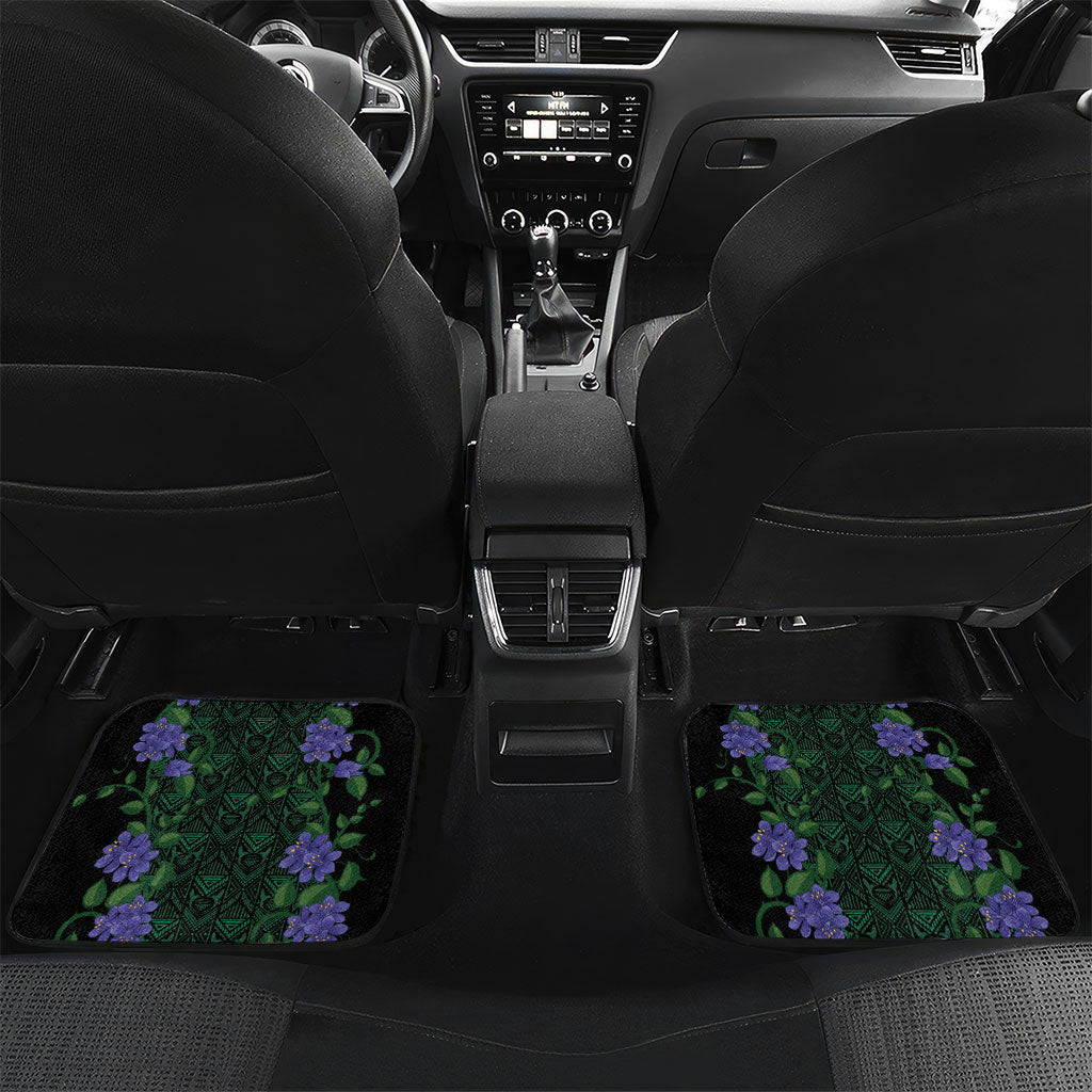 Custom Women’s Cricket Jamaica Floral Series Car Mats Lignum Vitae Hummingbirds Geometric Ethnic