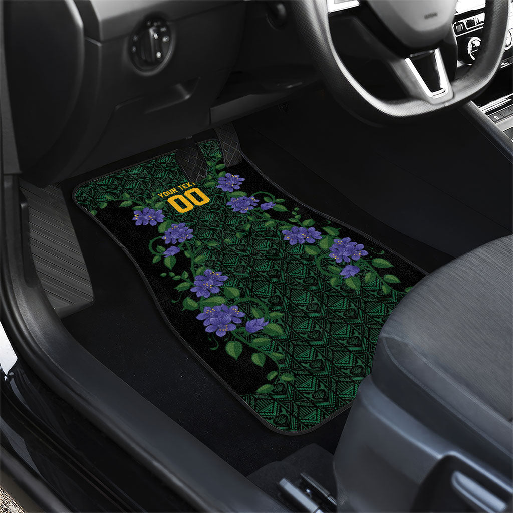Custom Women’s Cricket Jamaica Floral Series Car Mats Lignum Vitae Hummingbirds Geometric Ethnic