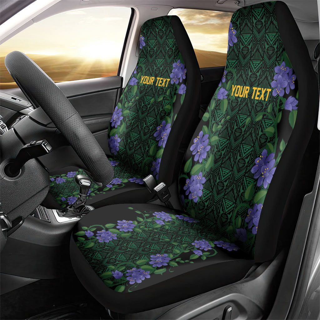 Custom Women’s Cricket Jamaica Floral Series Car Seat Cover Lignum Vitae Hummingbirds Geometric Ethnic
