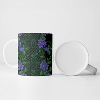 Custom Women’s Cricket Jamaica Floral Series Ceramic Mug Lignum Vitae Hummingbirds Geometric Ethnic