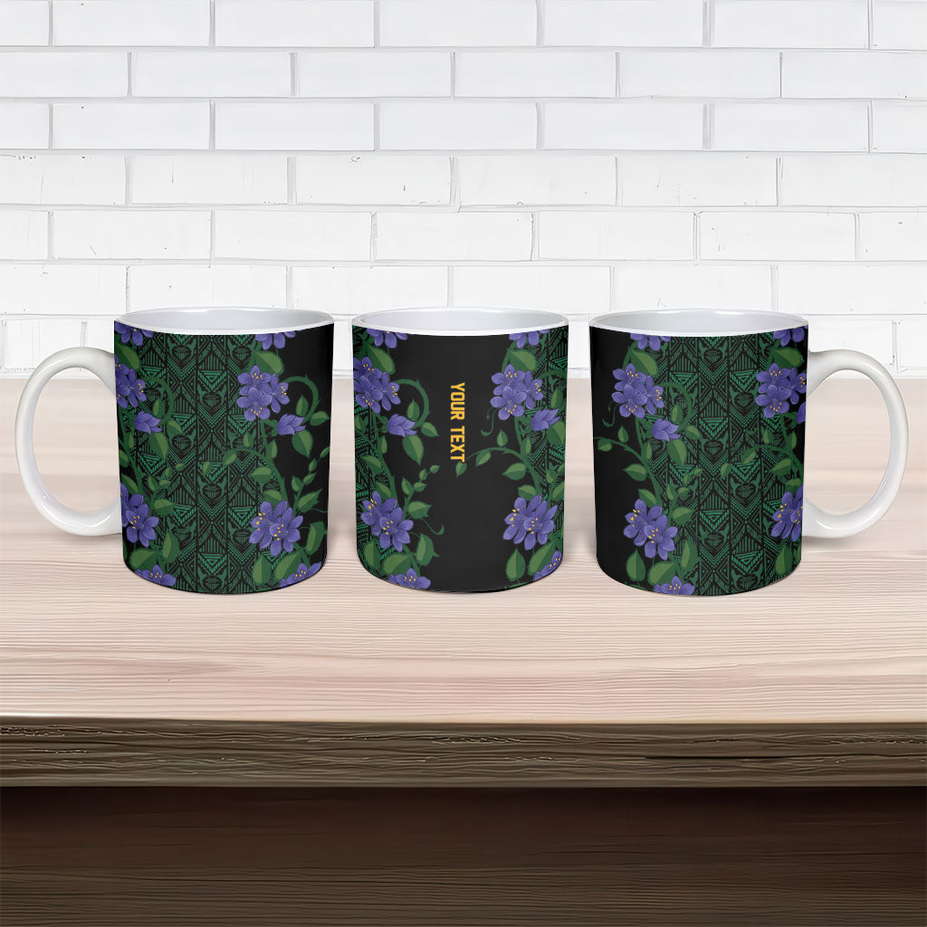 Custom Women’s Cricket Jamaica Floral Series Ceramic Mug Lignum Vitae Hummingbirds Geometric Ethnic