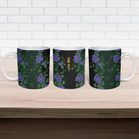 Custom Women’s Cricket Jamaica Floral Series Ceramic Mug Lignum Vitae Hummingbirds Geometric Ethnic