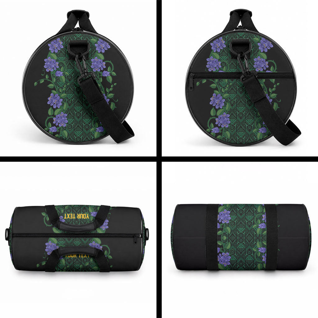 Custom Women’s Cricket Jamaica Floral Series Duffle Bag Lignum Vitae Hummingbirds Geometric Ethnic