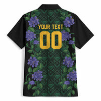 Custom Women’s Cricket Jamaica Floral Series Hawaiian Shirt Lignum Vitae Hummingbirds Geometric Ethnic