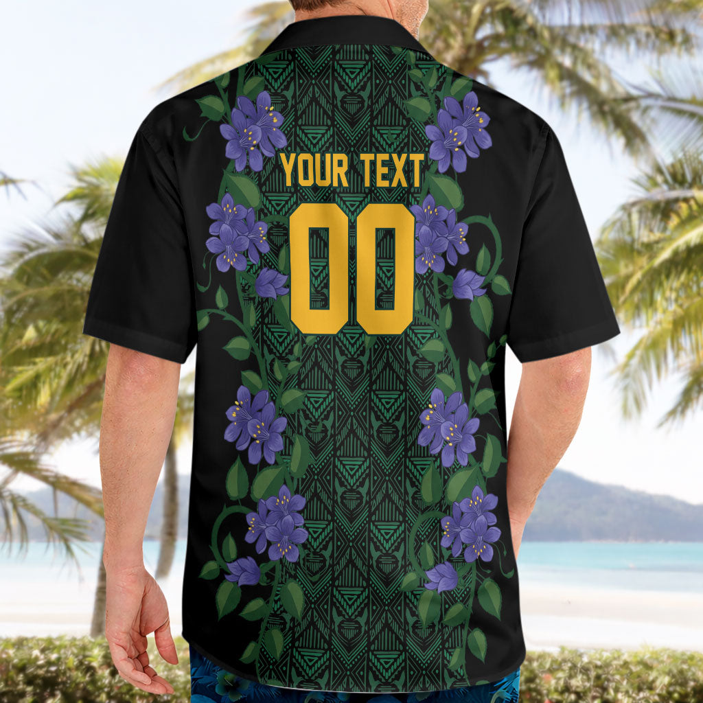 Custom Women’s Cricket Jamaica Floral Series Hawaiian Shirt Lignum Vitae Hummingbirds Geometric Ethnic