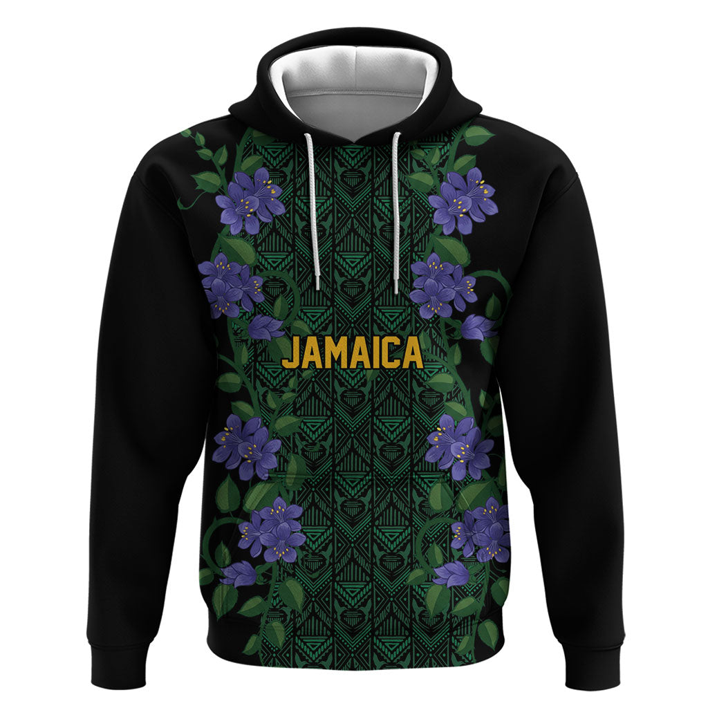Custom Women’s Cricket Jamaica Floral Series Hoodie Lignum Vitae Hummingbirds Geometric Ethnic