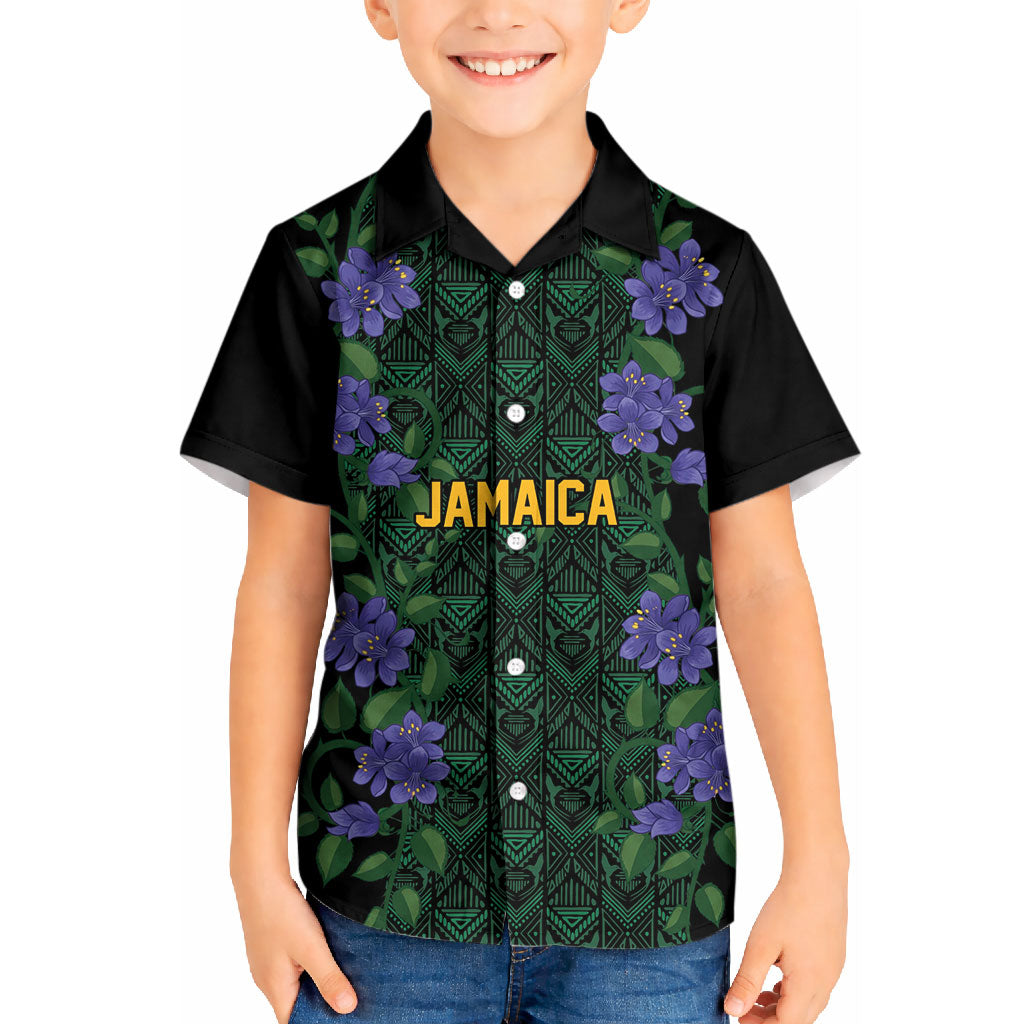 Custom Women’s Cricket Jamaica Floral Series Kid Hawaiian Shirt Lignum Vitae Hummingbirds Geometric Ethnic