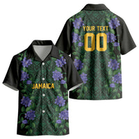 Custom Women’s Cricket Jamaica Floral Series Kid Hawaiian Shirt Lignum Vitae Hummingbirds Geometric Ethnic