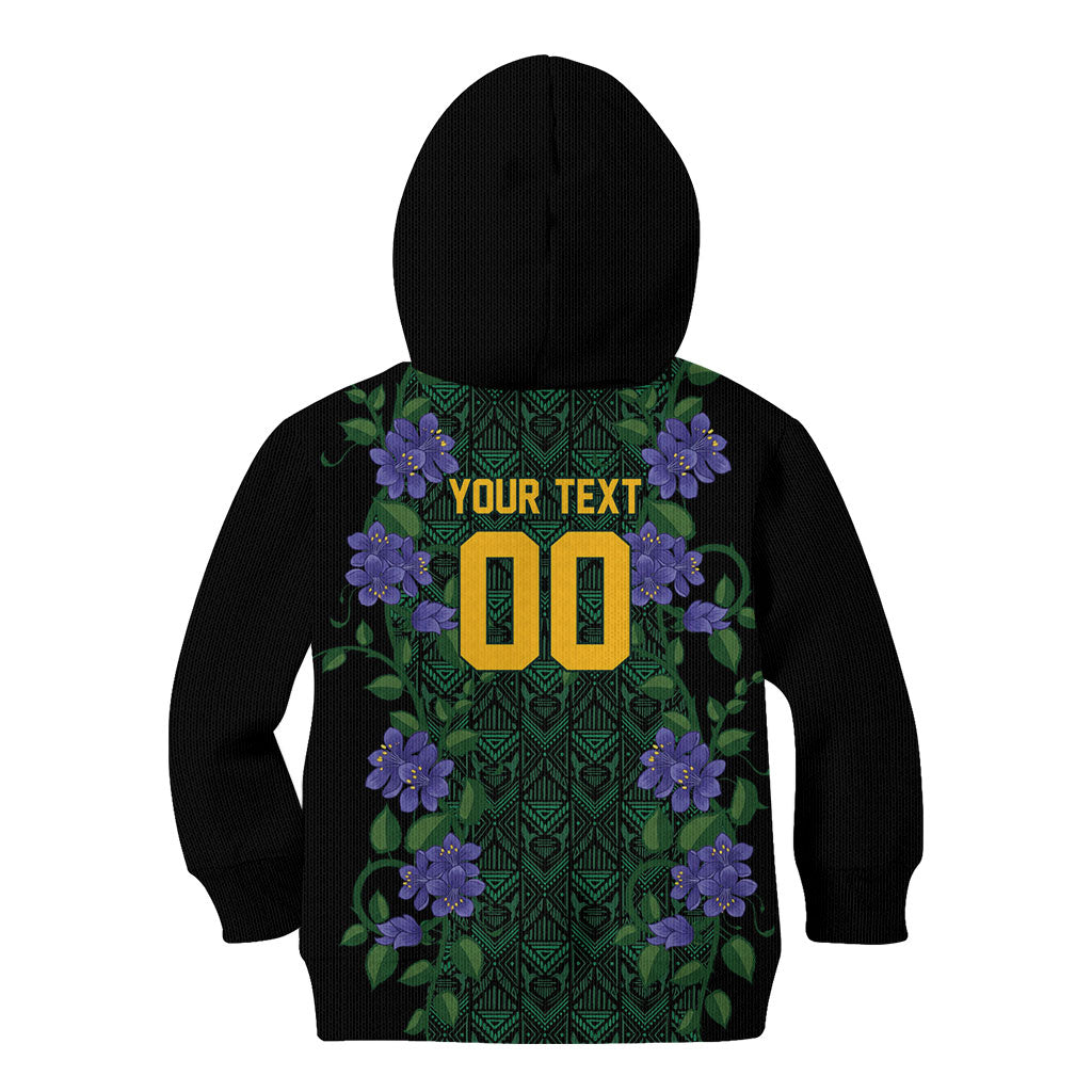 Custom Women’s Cricket Jamaica Floral Series Kid Hoodie Lignum Vitae Hummingbirds Geometric Ethnic