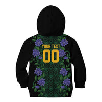 Custom Women’s Cricket Jamaica Floral Series Kid Hoodie Lignum Vitae Hummingbirds Geometric Ethnic