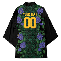 Custom Women’s Cricket Jamaica Floral Series Kimono Lignum Vitae Hummingbirds Geometric Ethnic