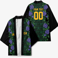 Custom Women’s Cricket Jamaica Floral Series Kimono Lignum Vitae Hummingbirds Geometric Ethnic
