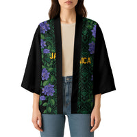 Custom Women’s Cricket Jamaica Floral Series Kimono Lignum Vitae Hummingbirds Geometric Ethnic