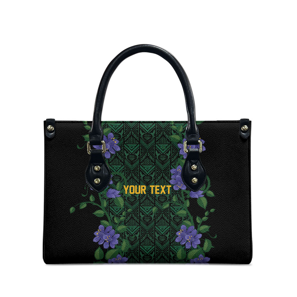 Custom Women’s Cricket Jamaica Floral Series Leather Bag Lignum Vitae Hummingbirds Geometric Ethnic