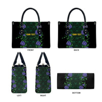 Custom Women’s Cricket Jamaica Floral Series Leather Bag Lignum Vitae Hummingbirds Geometric Ethnic