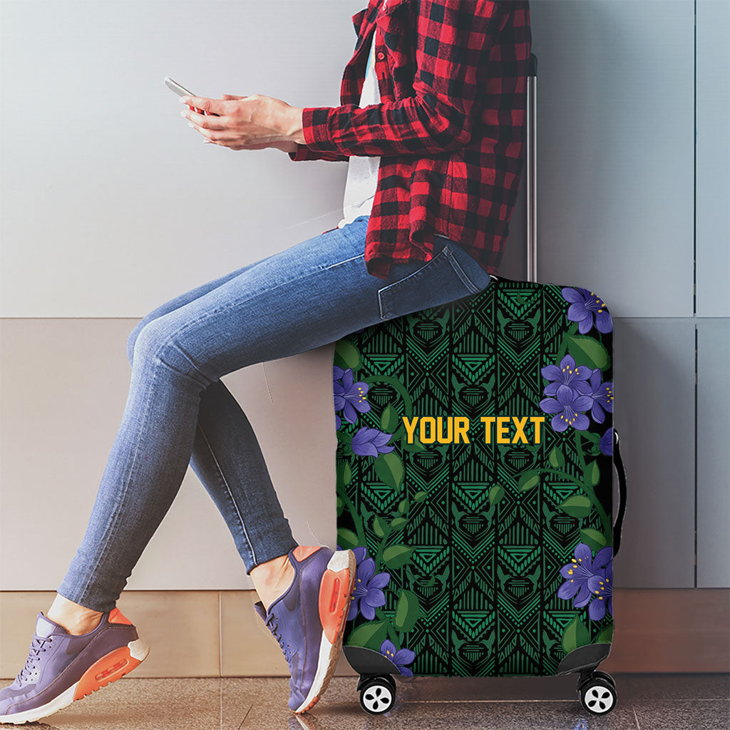 Custom Women’s Cricket Jamaica Floral Series Luggage Cover Lignum Vitae Hummingbirds Geometric Ethnic