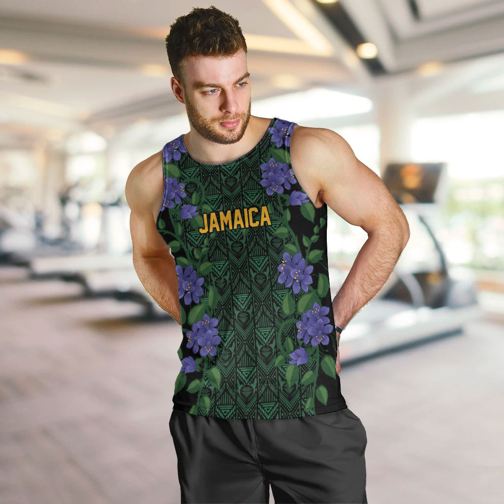 Custom Women’s Cricket Jamaica Floral Series Men Tank Top Lignum Vitae Hummingbirds Geometric Ethnic