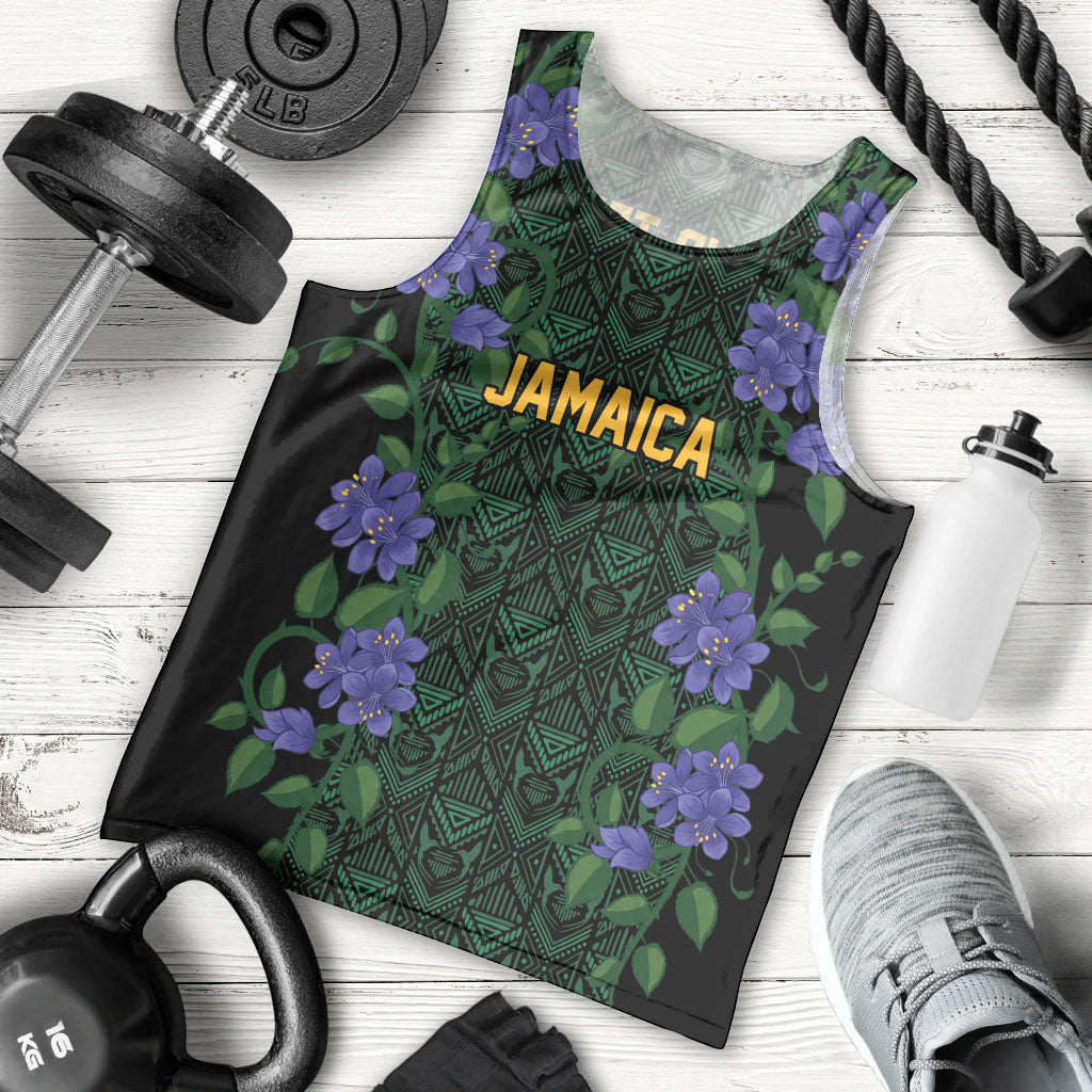 Custom Women’s Cricket Jamaica Floral Series Men Tank Top Lignum Vitae Hummingbirds Geometric Ethnic