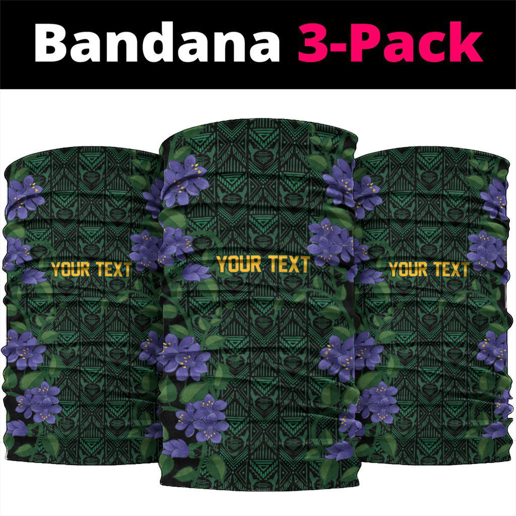 Custom Women’s Cricket Jamaica Floral Series Neck Gaiter Lignum Vitae Hummingbirds Geometric Ethnic