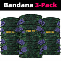 Custom Women’s Cricket Jamaica Floral Series Neck Gaiter Lignum Vitae Hummingbirds Geometric Ethnic