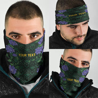 Custom Women’s Cricket Jamaica Floral Series Neck Gaiter Lignum Vitae Hummingbirds Geometric Ethnic