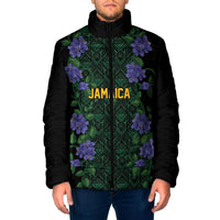 Custom Women’s Cricket Jamaica Floral Series Padded Jacket Lignum Vitae Hummingbirds Geometric Ethnic