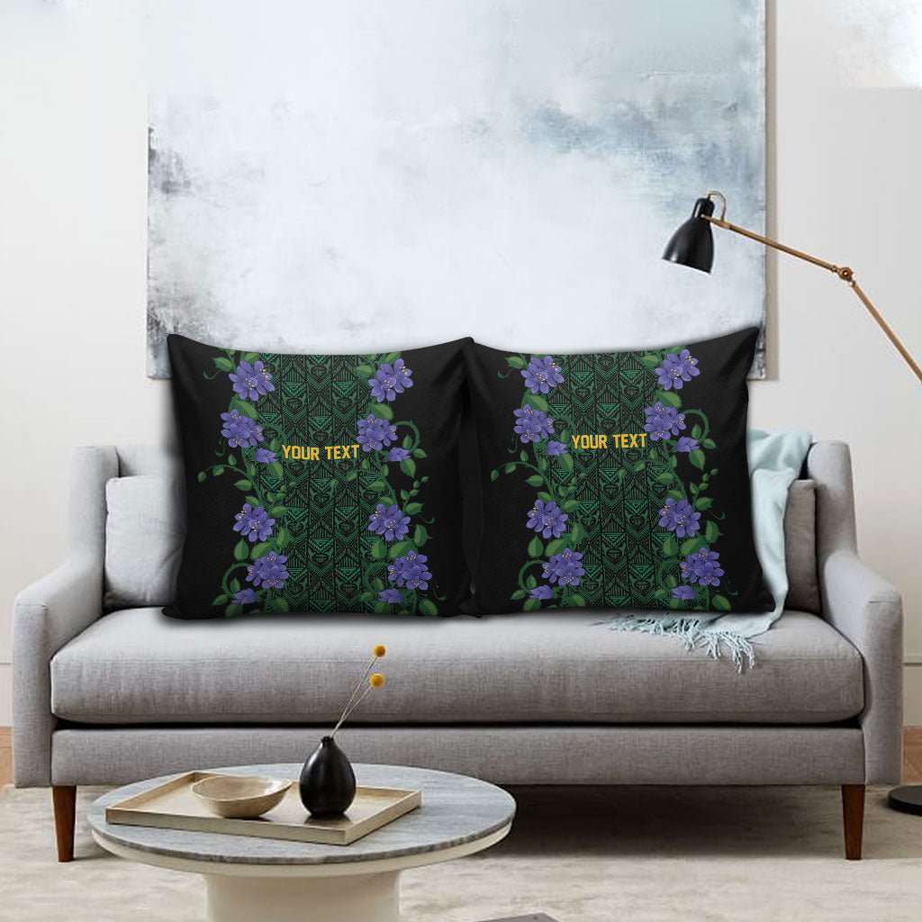 Custom Women’s Cricket Jamaica Floral Series Pillow Cover Lignum Vitae Hummingbirds Geometric Ethnic