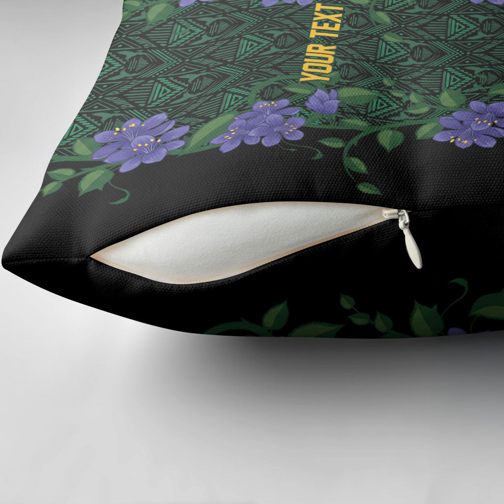 Custom Women’s Cricket Jamaica Floral Series Pillow Cover Lignum Vitae Hummingbirds Geometric Ethnic