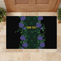 Custom Women’s Cricket Jamaica Floral Series Rubber Doormat Lignum Vitae Hummingbirds Geometric Ethnic