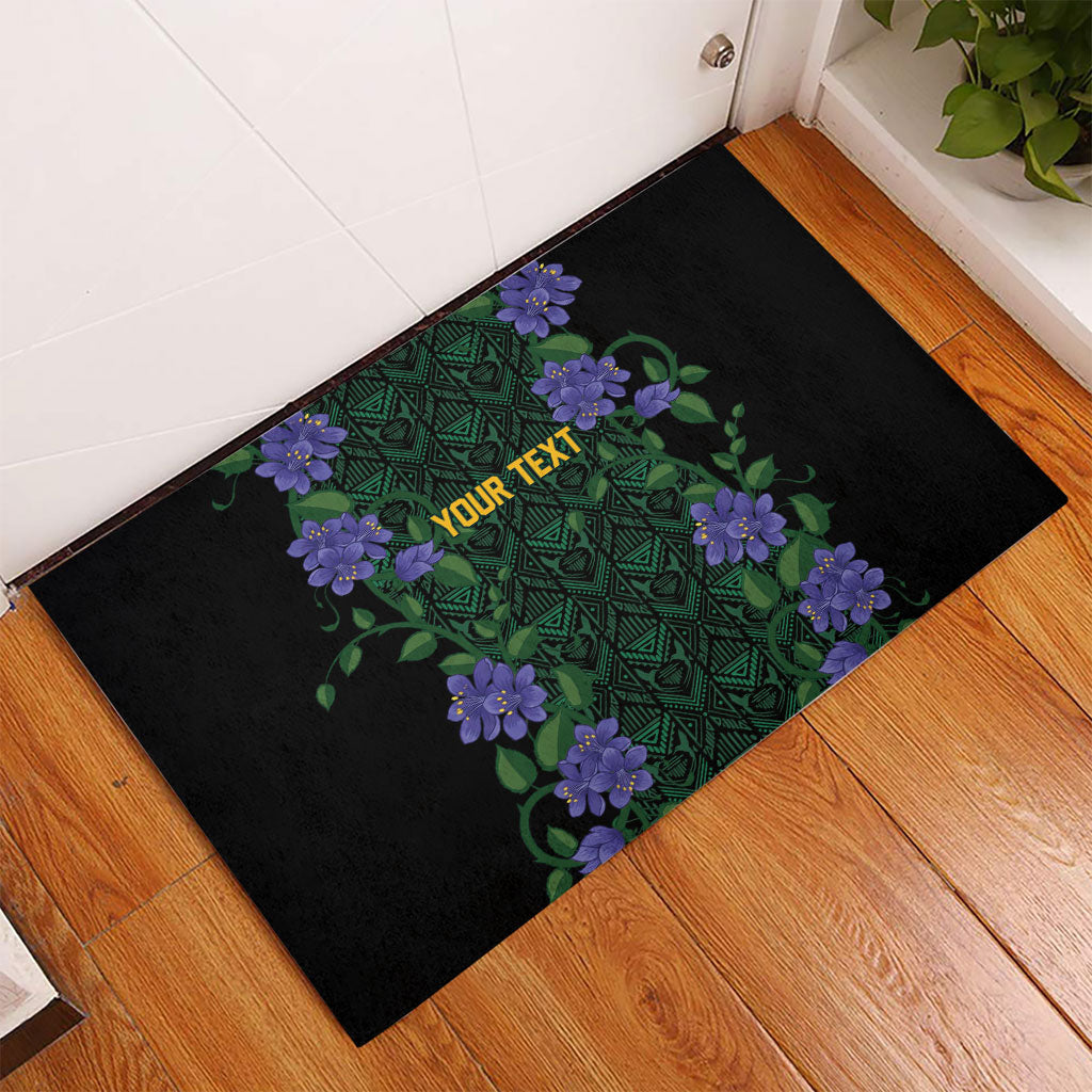 Custom Women’s Cricket Jamaica Floral Series Rubber Doormat Lignum Vitae Hummingbirds Geometric Ethnic
