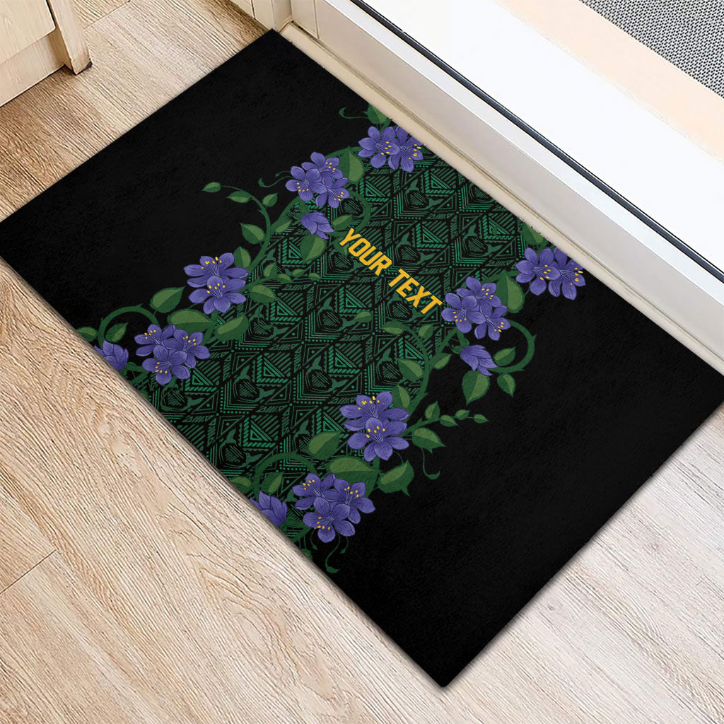 Custom Women’s Cricket Jamaica Floral Series Rubber Doormat Lignum Vitae Hummingbirds Geometric Ethnic