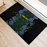 Custom Women’s Cricket Jamaica Floral Series Rubber Doormat Lignum Vitae Hummingbirds Geometric Ethnic