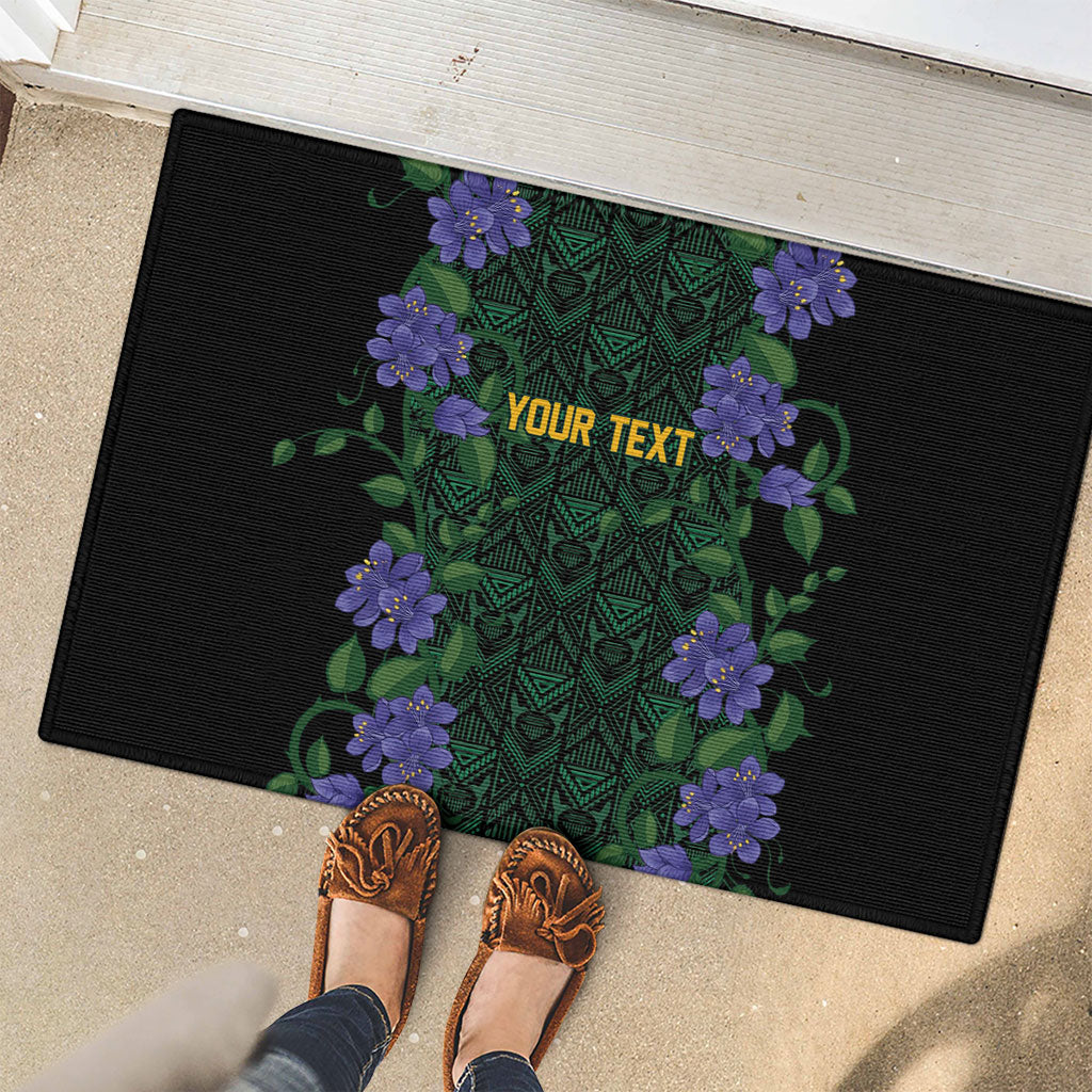 Custom Women’s Cricket Jamaica Floral Series Rubber Doormat Lignum Vitae Hummingbirds Geometric Ethnic