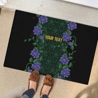 Custom Women’s Cricket Jamaica Floral Series Rubber Doormat Lignum Vitae Hummingbirds Geometric Ethnic