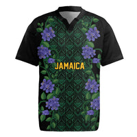 Custom Women’s Cricket Jamaica Floral Series Rugby Jersey Lignum Vitae Hummingbirds Geometric Ethnic
