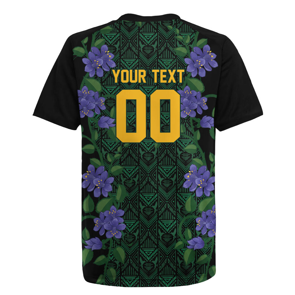Custom Women’s Cricket Jamaica Floral Series Rugby Jersey Lignum Vitae Hummingbirds Geometric Ethnic