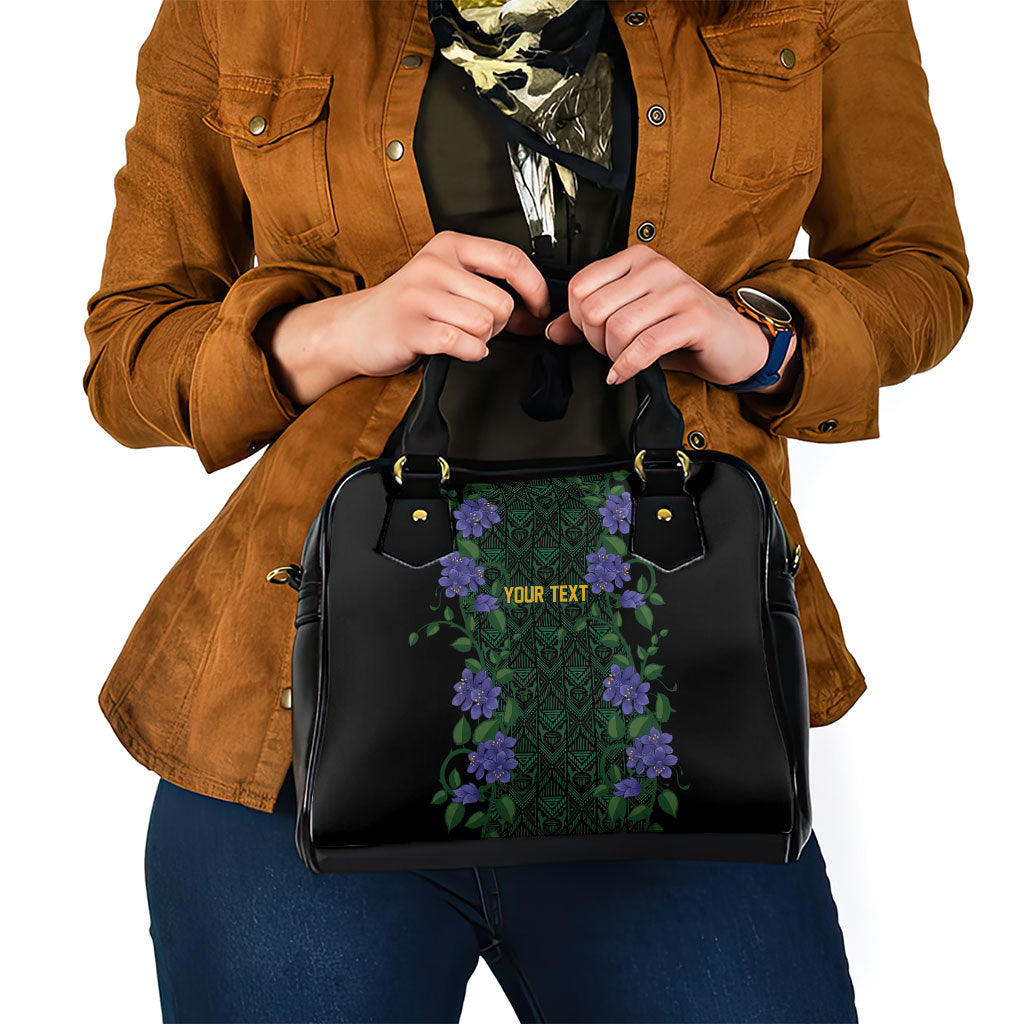 Custom Women’s Cricket Jamaica Floral Series Shoulder Handbag Lignum Vitae Hummingbirds Geometric Ethnic