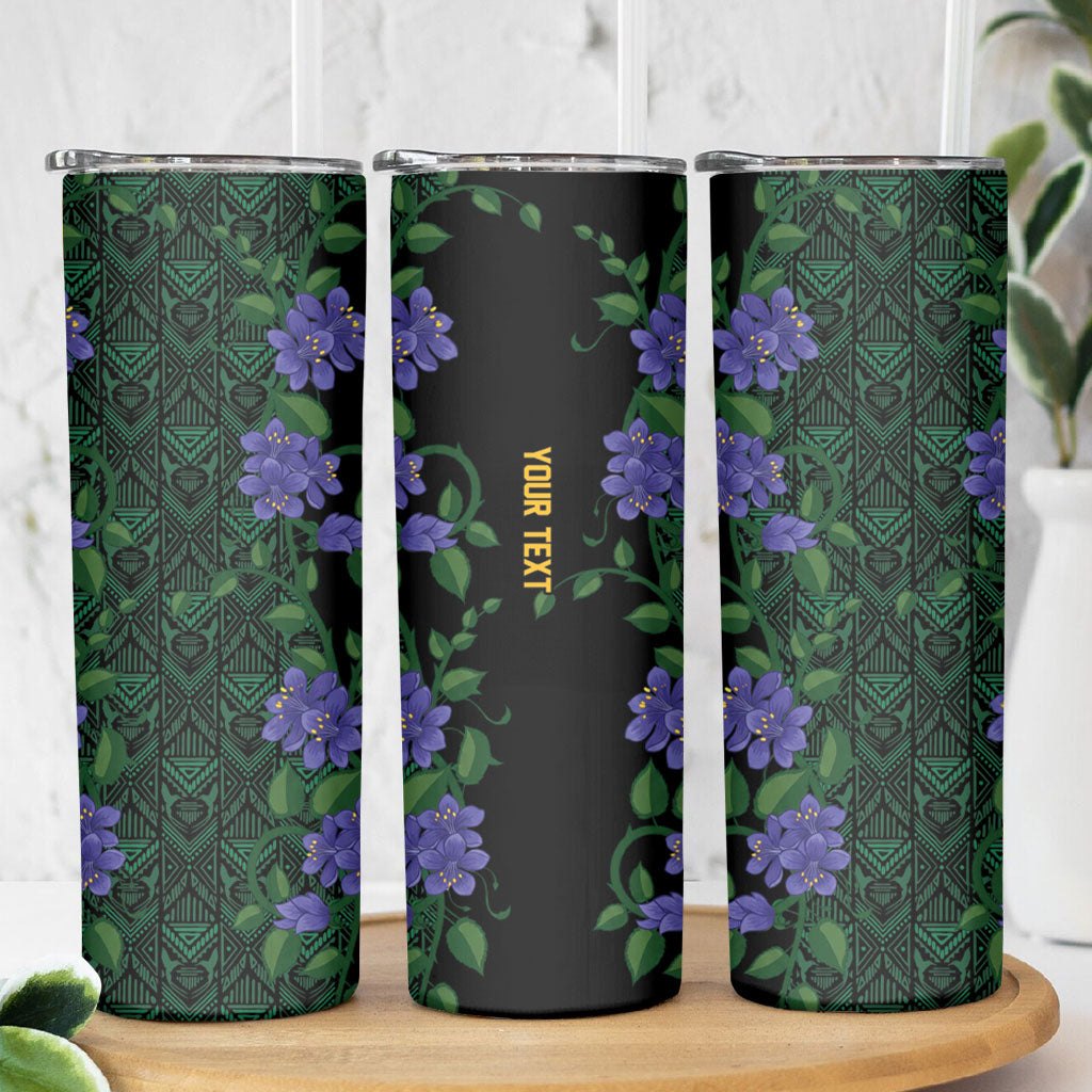 Custom Women’s Cricket Jamaica Floral Series Skinny Tumbler Lignum Vitae Hummingbirds Geometric Ethnic