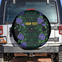 Custom Women’s Cricket Jamaica Floral Series Spare Tire Cover Lignum Vitae Hummingbirds Geometric Ethnic