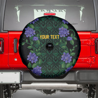 Custom Women’s Cricket Jamaica Floral Series Spare Tire Cover Lignum Vitae Hummingbirds Geometric Ethnic