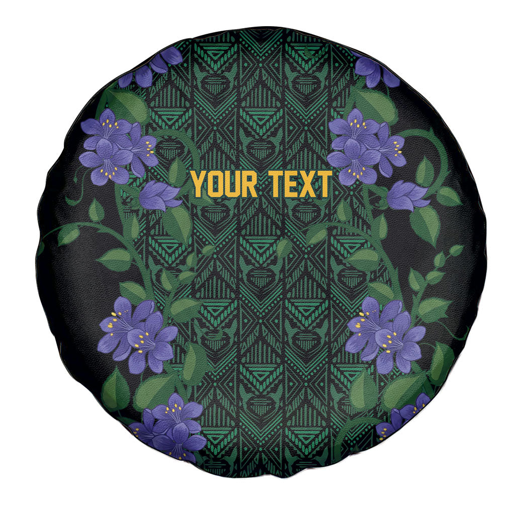 Custom Women’s Cricket Jamaica Floral Series Spare Tire Cover Lignum Vitae Hummingbirds Geometric Ethnic