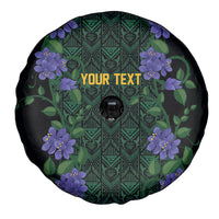 Custom Women’s Cricket Jamaica Floral Series Spare Tire Cover Lignum Vitae Hummingbirds Geometric Ethnic
