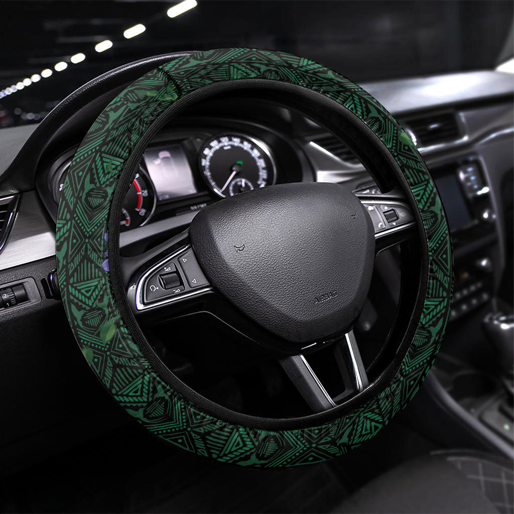 Women’s Cricket Jamaica Floral Series Steering Wheel Cover Lignum Vitae Hummingbirds Geometric Ethnic