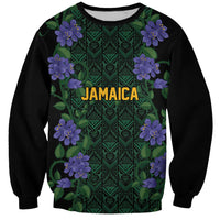 Custom Women’s Cricket Jamaica Floral Series Sweatshirt Lignum Vitae Hummingbirds Geometric Ethnic