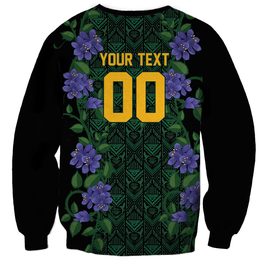 Custom Women’s Cricket Jamaica Floral Series Sweatshirt Lignum Vitae Hummingbirds Geometric Ethnic