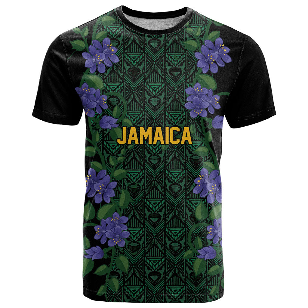 Custom Women’s Cricket Jamaica Floral Series T Shirt Lignum Vitae Hummingbirds Geometric Ethnic