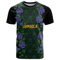 Custom Women’s Cricket Jamaica Floral Series T Shirt Lignum Vitae Hummingbirds Geometric Ethnic