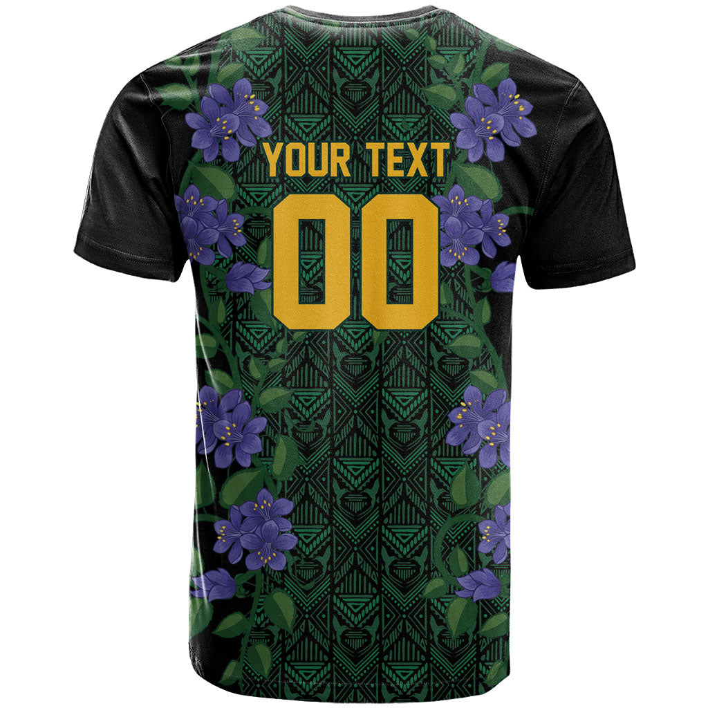 Custom Women’s Cricket Jamaica Floral Series T Shirt Lignum Vitae Hummingbirds Geometric Ethnic