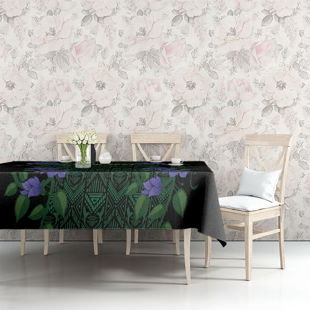 Custom Women’s Cricket Jamaica Floral Series Tablecloth Lignum Vitae Hummingbirds Geometric Ethnic